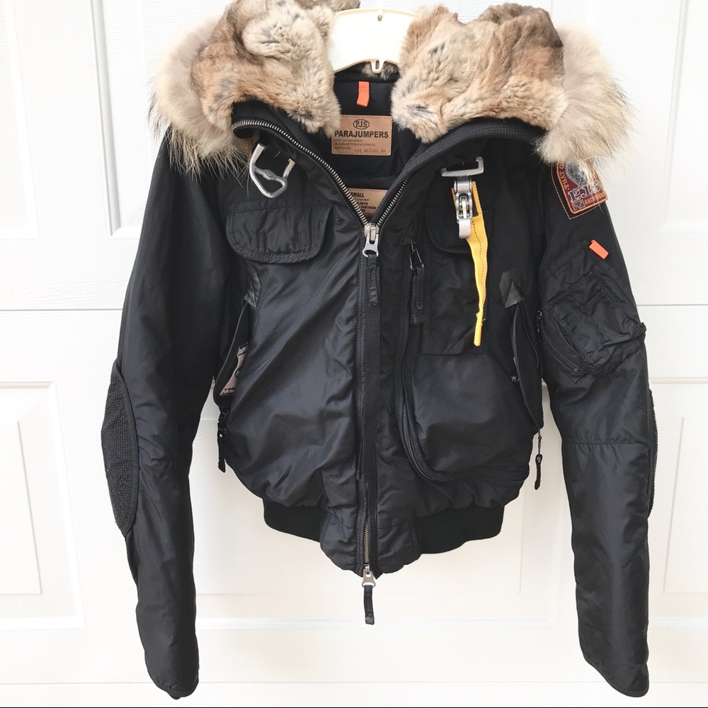 PJ's PARAJUMPERS FUR down Jacket Small Coat Parka
